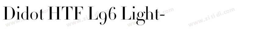 Didot HTF L96 Light字体转换